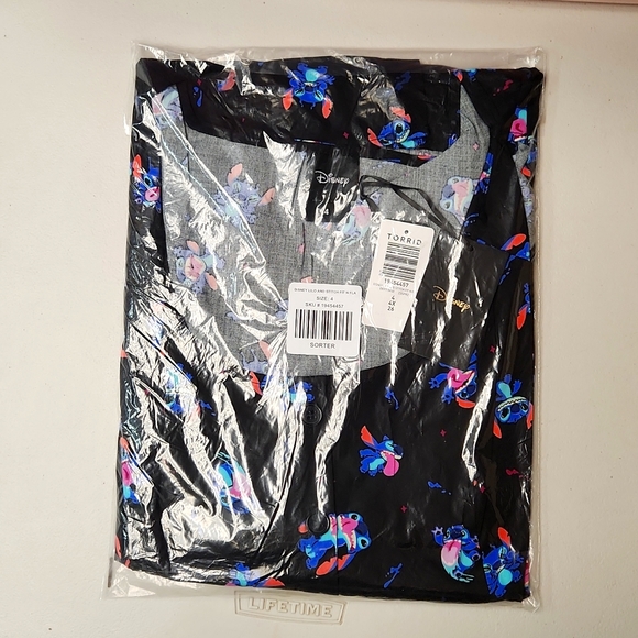 ❤️NWT VINTAGE TORRIID BLOUSE DISNEY LILO & STITCH BUTTON TOP SHIRT - SIZE 4X - Picture 6 of 11